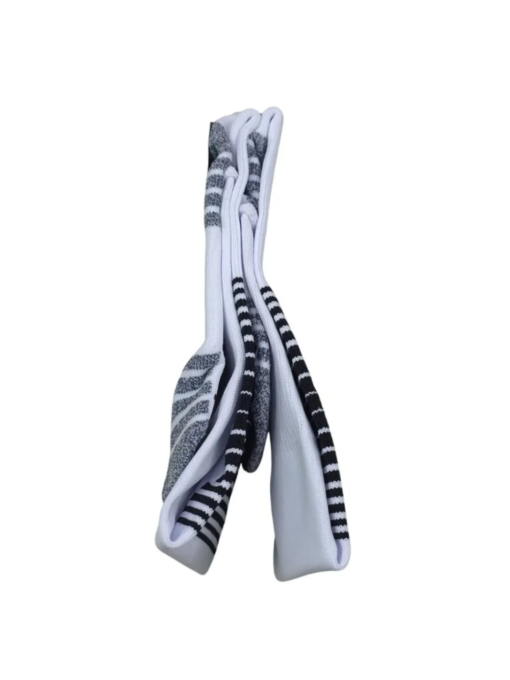 Adidas Team Speed Soccer Socks Medium White & Black Aeroready Recycled Content